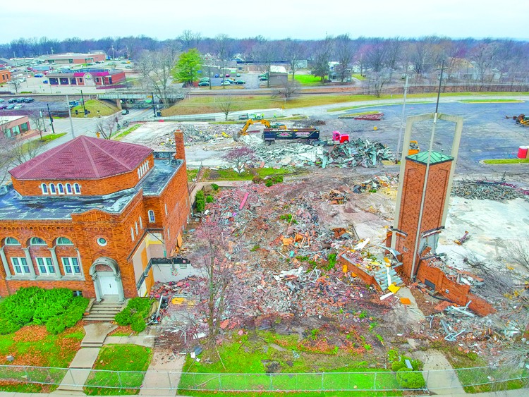 Downtown Church Demolition Underway Lees Summit Tribune